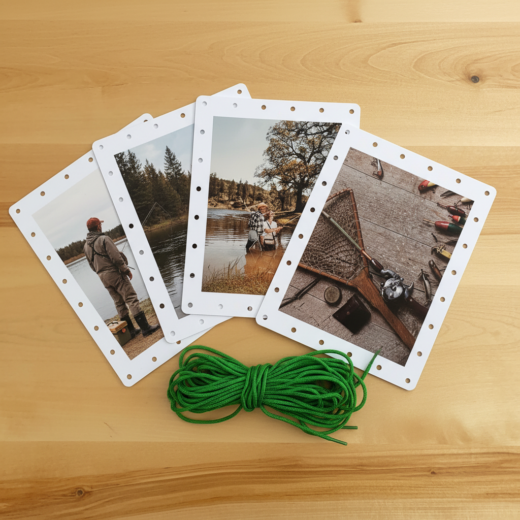Fishing Lacing Cards